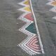 Green berber rug handmade 260x135cm