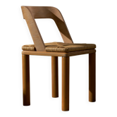 Italian Wooden and Wicker  Chair