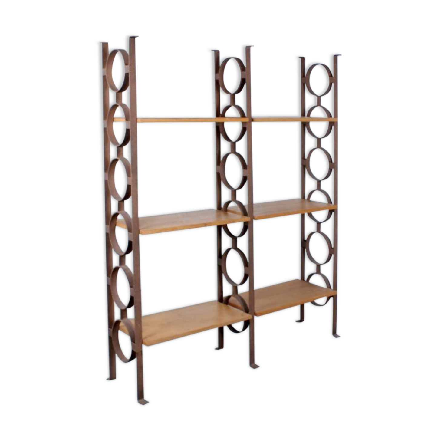 Brutalist vintage bookcase