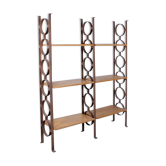 Brutalist vintage bookcase