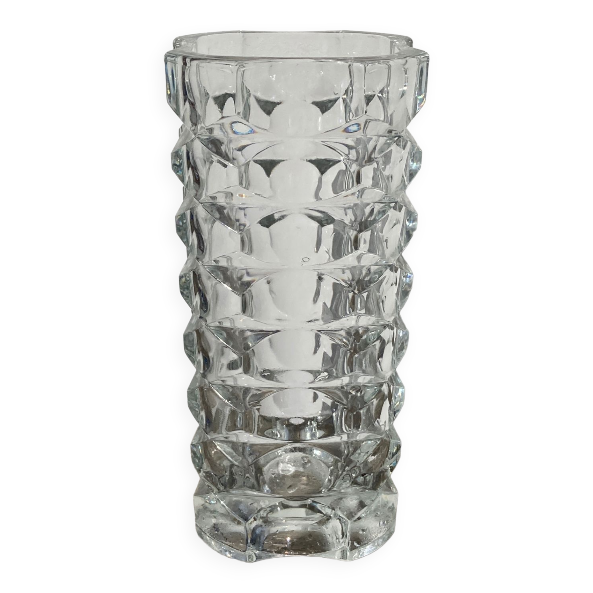 Classic transparent glass vase