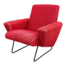 Vintage red designer armchair from the 1950s/1960s