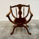 Fauteuil Dagobert, assise rouge