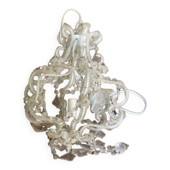 Glass tassel chandelier