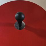 Postmodern Memphis table, red, Ikea, circa 1980
