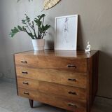 Coiffeuse, commode scandinave en palissandre, années 60