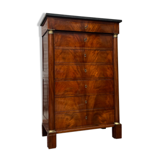 Mahogany semainier of the nineteenth century Empire