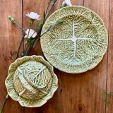 Vintage slurry dish in the shape of cabbage
