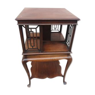 Rotating Library English chippendale style mahogany from the beginning of the XX century