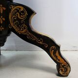 Napoleon III planter in blackened wood and gilded decorations, XIXth century