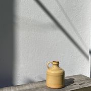 Antique glazed terracotta jug vase