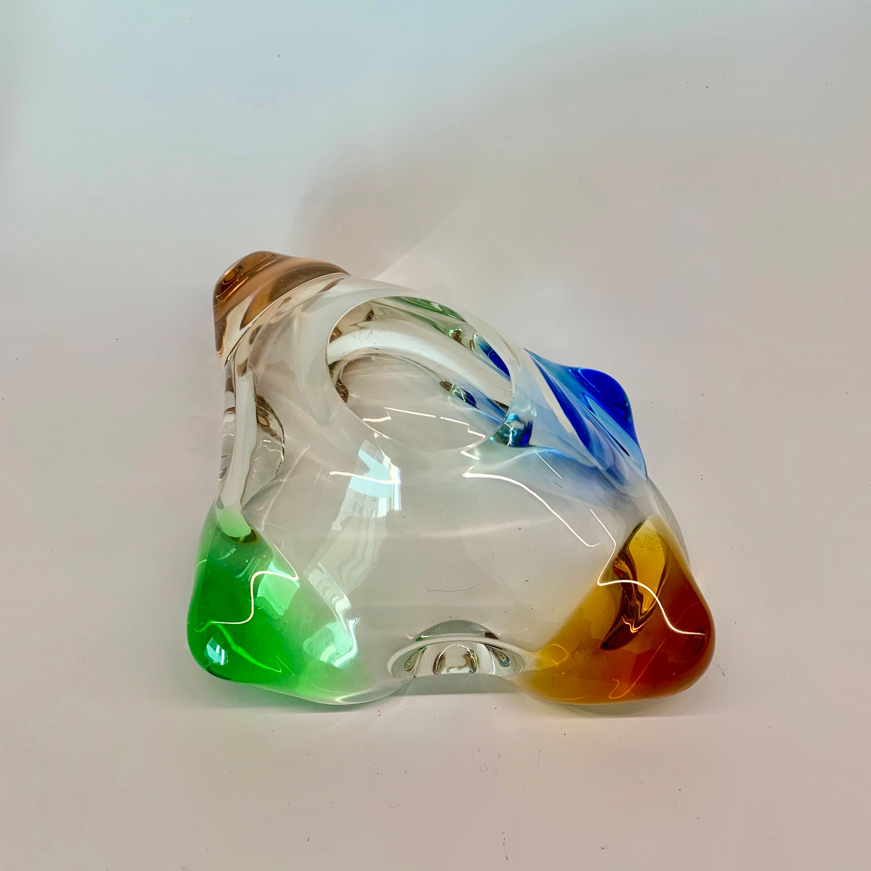 Bowl by F. Zemek, Mstisov Karlovarske Sklo, Czechoslovakia, 1960s