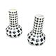 2 x Pied de poule vases / 1980s