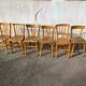 Set of 6 light bistro chairs