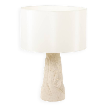 Carved stone lamp. 1970s.