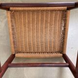 Beautiful chair, wooden frame with papercord seat and backrest