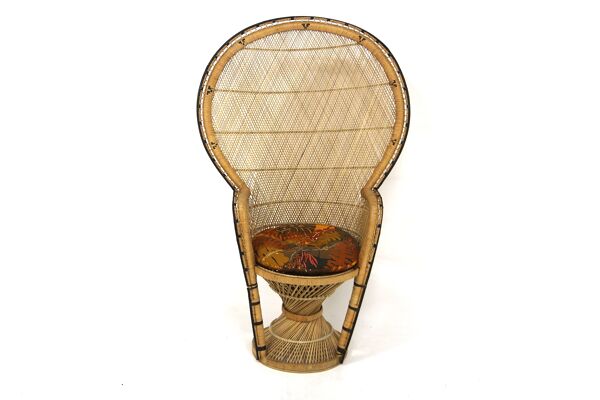 Fauteuil ''Emmanuelle'' en rotin Suède 1960