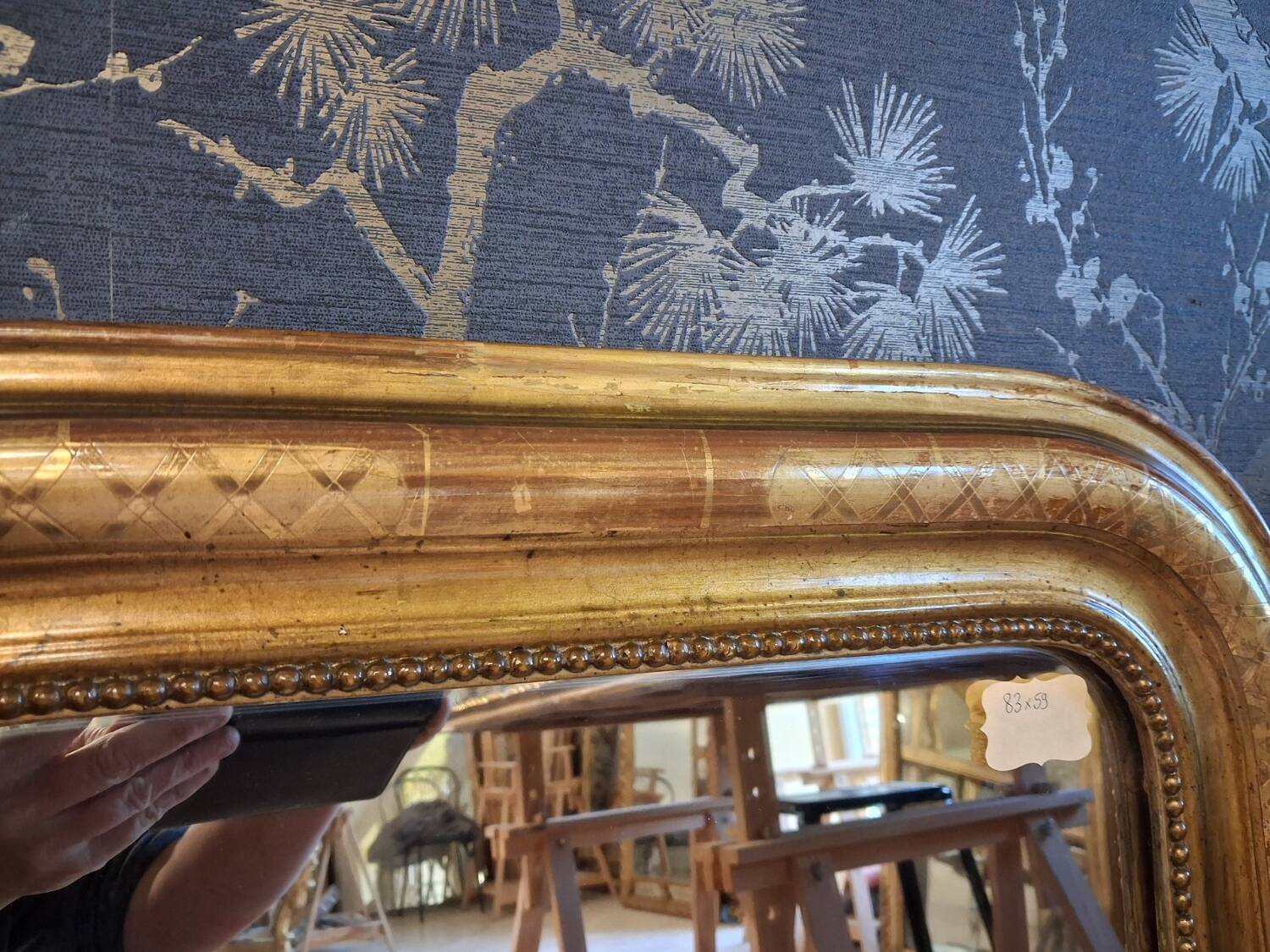 Louis Philippe period mirror 83 x 59