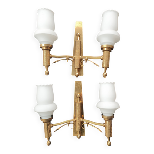 Paire d'appliques murales