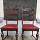 Chaises royales sculptées