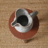 Ceramic pitcher handmade pottery vase with handle Scandinavian country decoration handmade