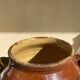 Ancien pot en terre cuite vernissée XIXeme