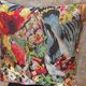 Woven Cushion, Crimson Macaw Parrot Jacquard, Dark Ground Pillow Cover