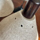 Vintage brutalist ceramic  hanging lamp