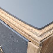Art Deco buffet in oak and anthracite.