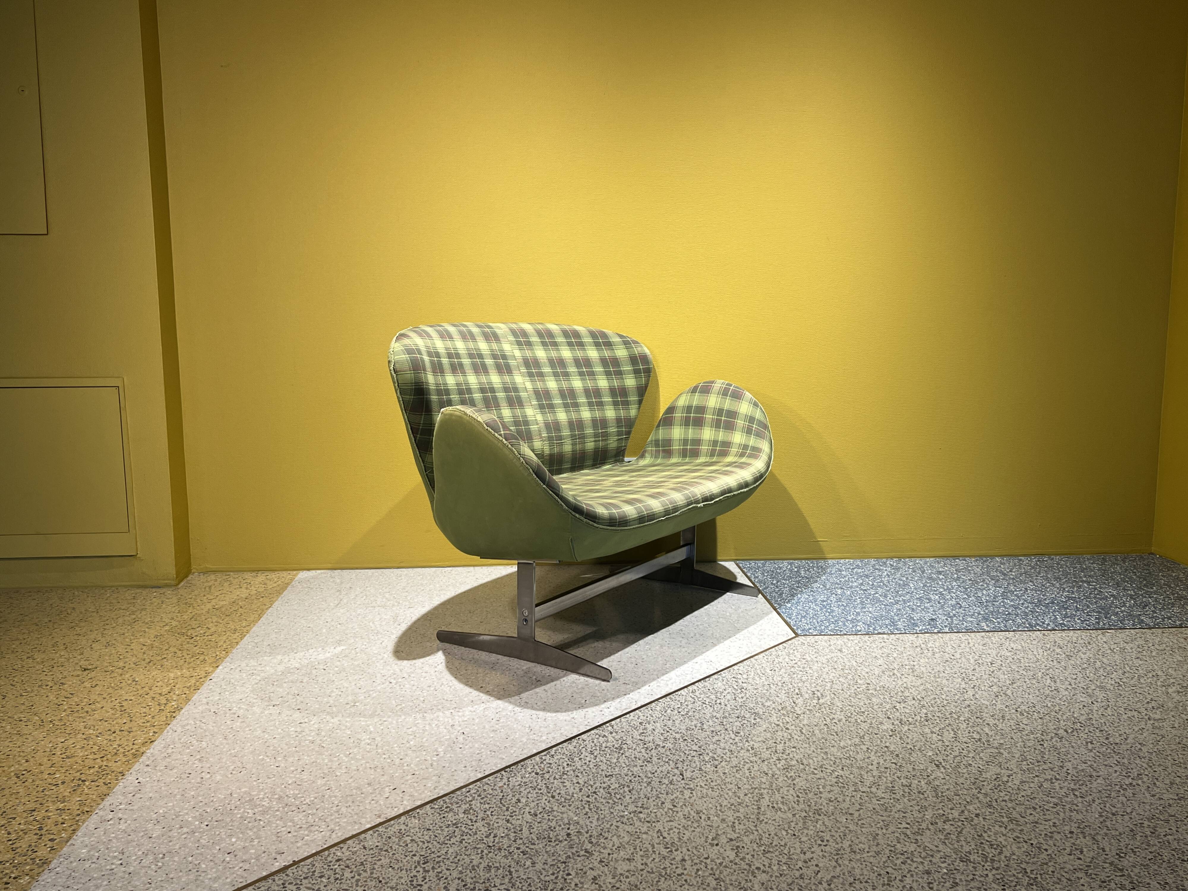 Space Age Sofa Hans Wegner Style, Denmark, 1970's