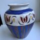 Vase en céramique peint et signé vintage