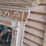 Antique wooden mirror