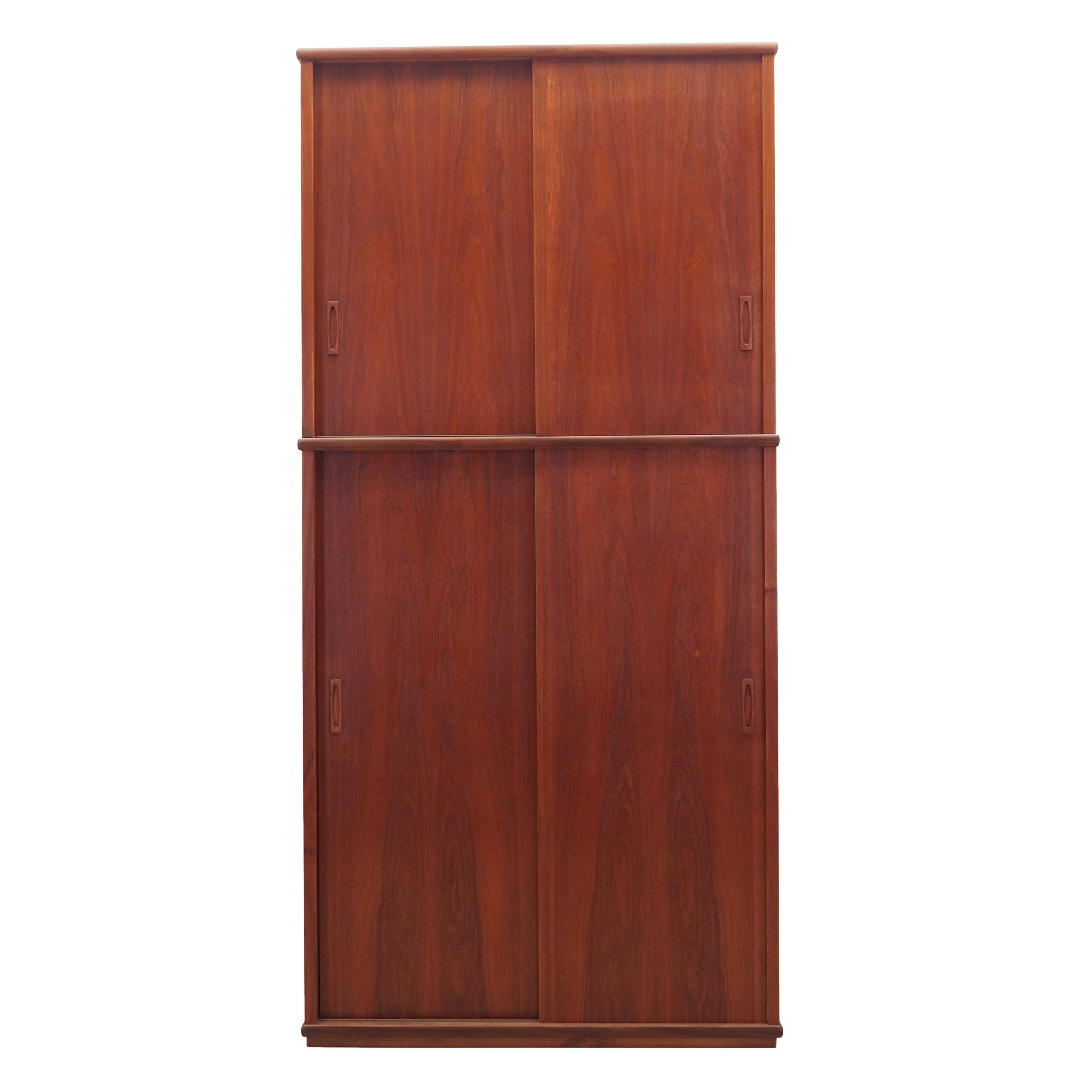 Teak wardrobe, Danish design, 1970s, production: Denmark