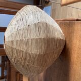 Large hanging in vintage raffia