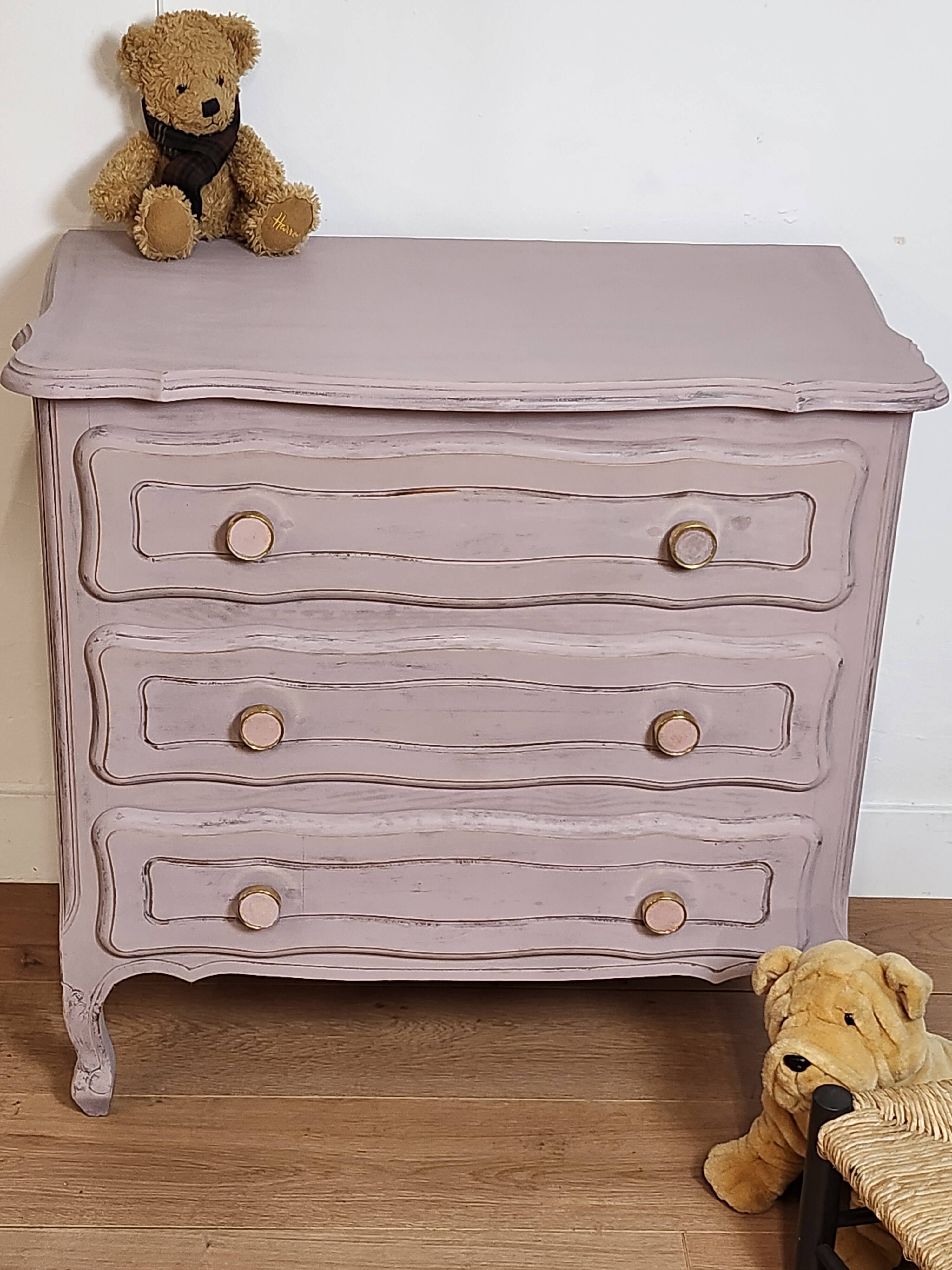 old pink restyled chest of drawers