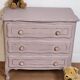 commode relookée vieux rose
