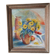 Antique painting depicting a bouquet of flowers