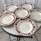 Lot de 6 assiettes creuses badonviller modèle barbizon années 30