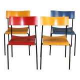 Set of 4 Campus chairs, Lammhults