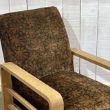 1930s Art Deco oak armchair