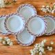 6 large antique deep plates in Saint-Amand earthenware (Nord)