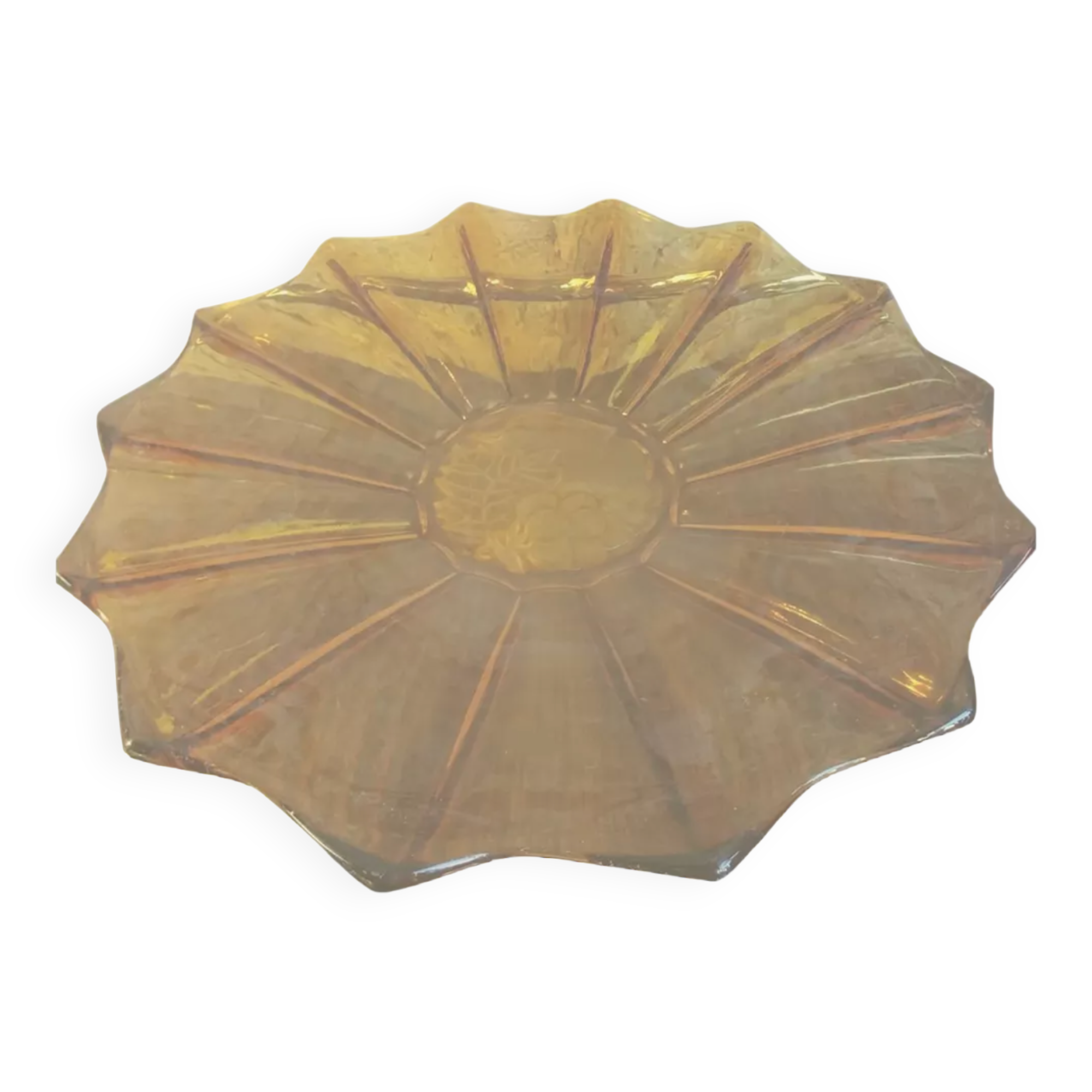 Moulded glass fruit cup