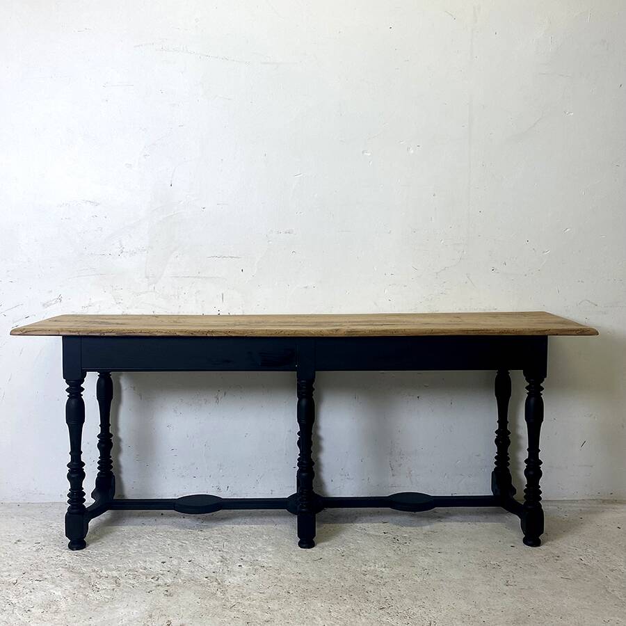 19th century solid oak console