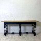 19th century solid oak console