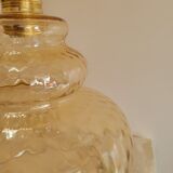 Amber yellow glass pendant lamp