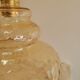 Amber yellow glass pendant lamp