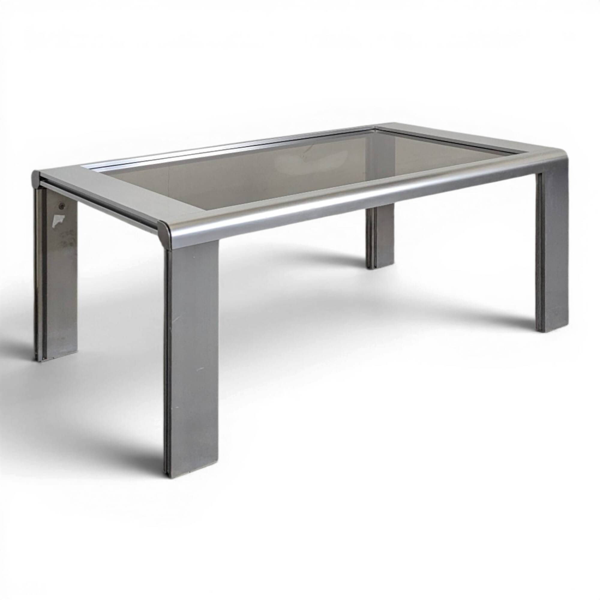 Table basse space age chromée