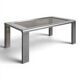 Table basse space age chromée