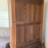 Louis XV style wardrobe in cherry with beveled mirrors