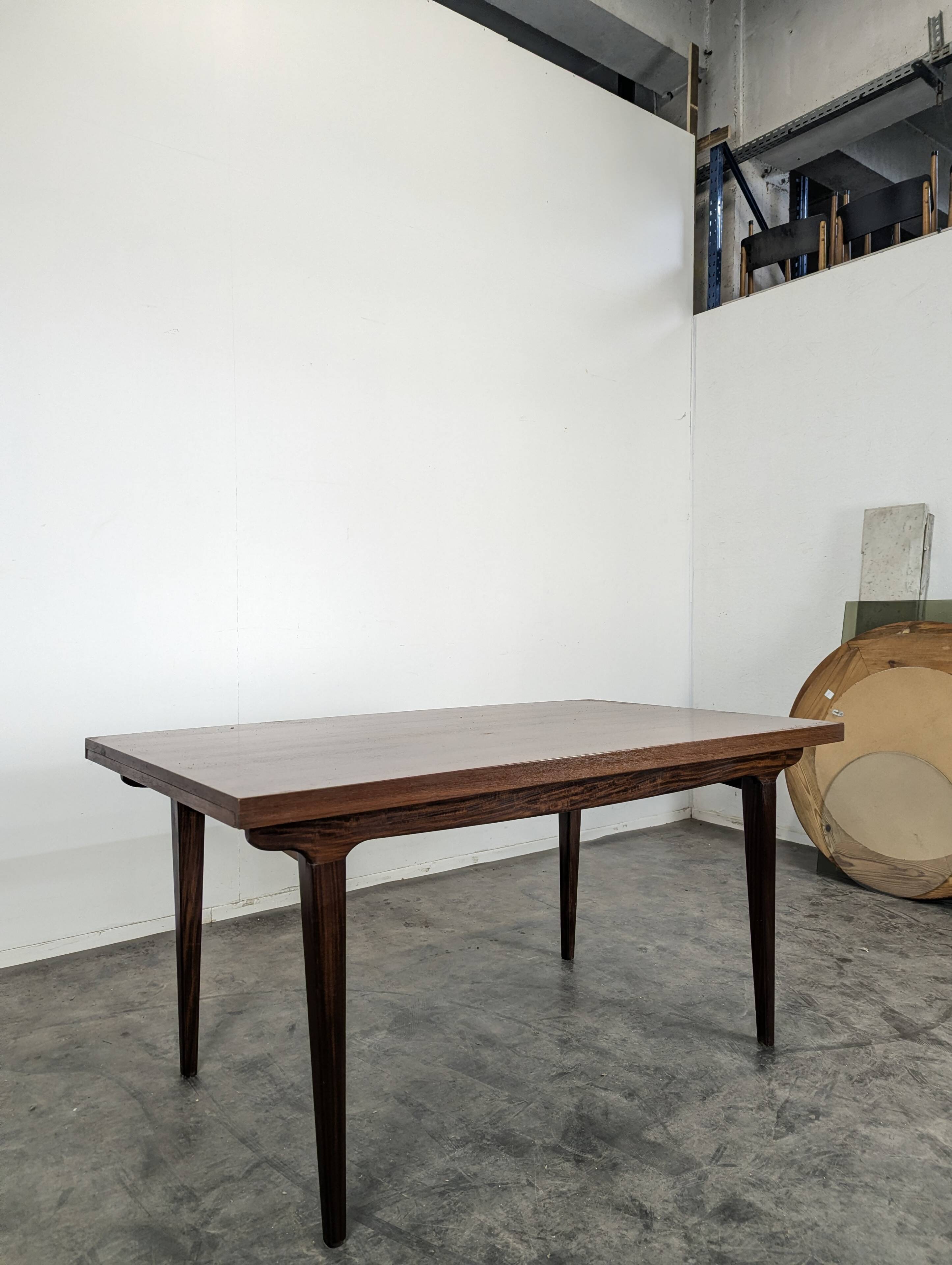 Scandinavian dining table in teak